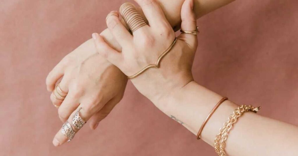 Gold Jewelry on Cool Skin Tone