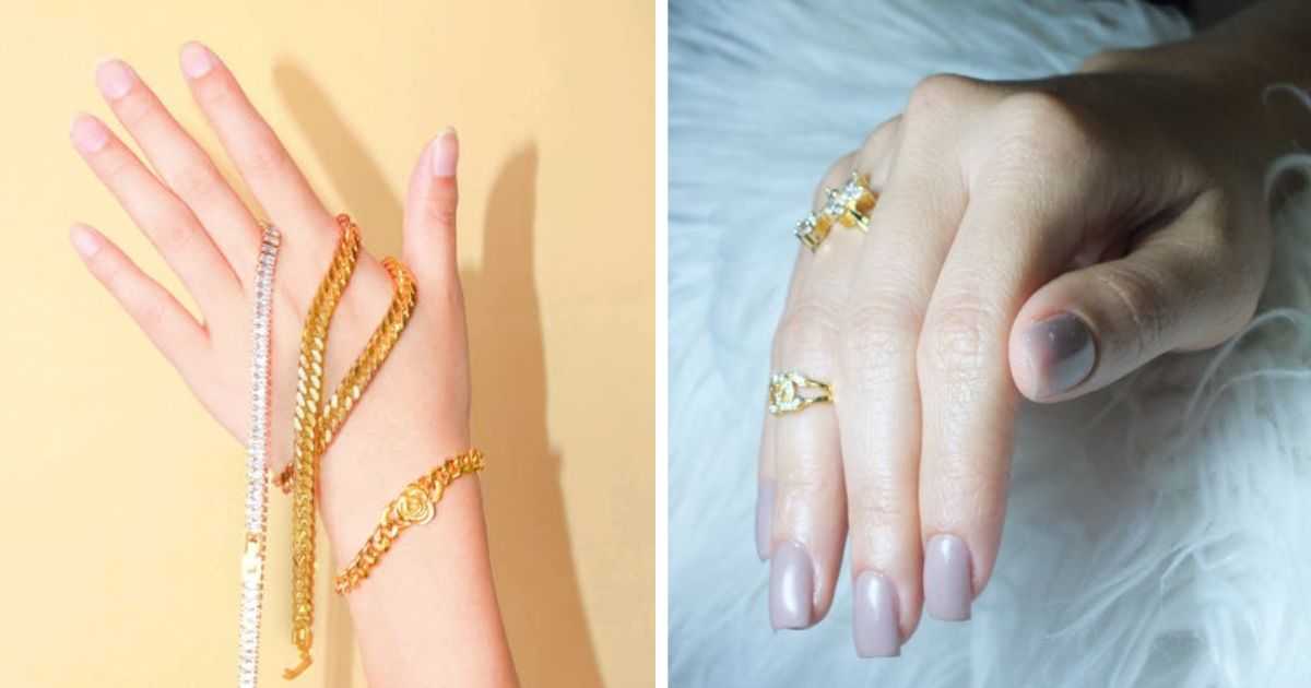 Home 2 gold jewelry on cool skin tone