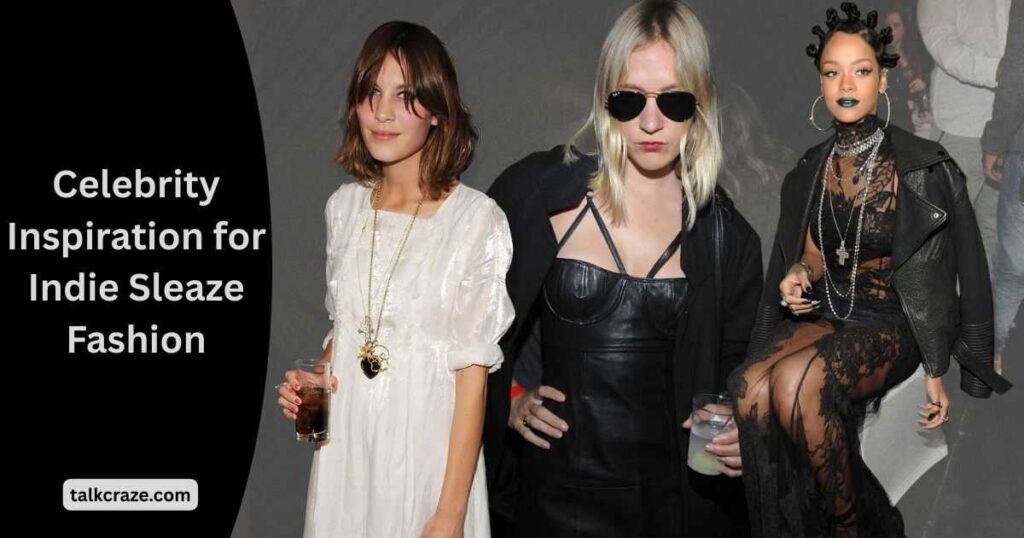 Celebrity Inspiration for Indie Sleaze Fashion
