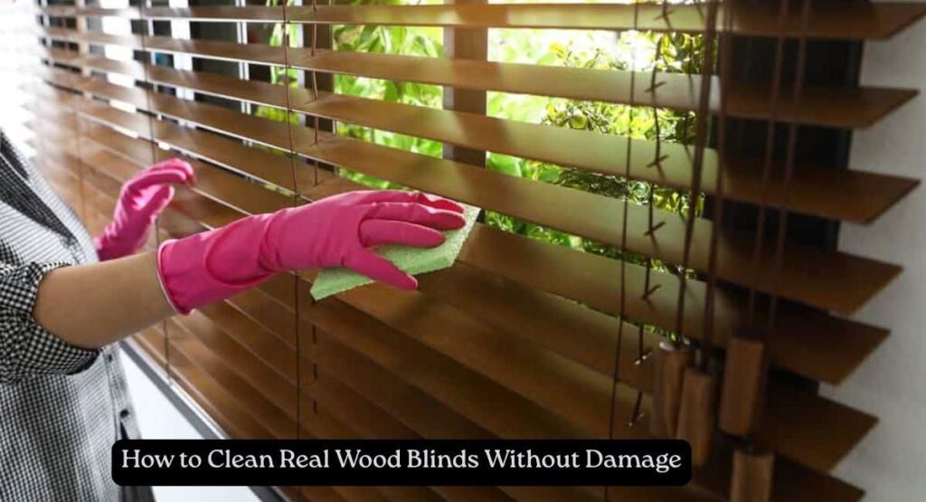 How to Clean Window Blinds and Other Window Coverings 4 How to Clean Real Wood Blinds