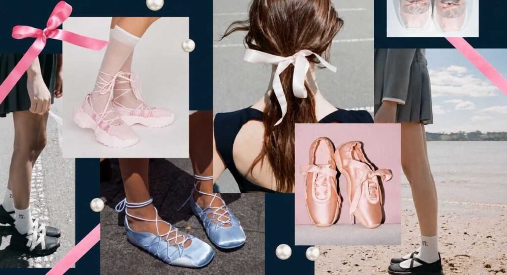 Balletcore Shoes, Accessories, Hairstyles, and Makeup