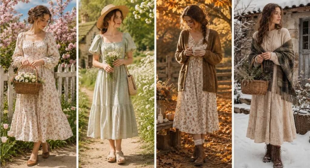 Cottagecore Fashion: Your Complete Guide to the Romantic Countryside Aesthetic 4 Cottagecore Fashion for Every Season